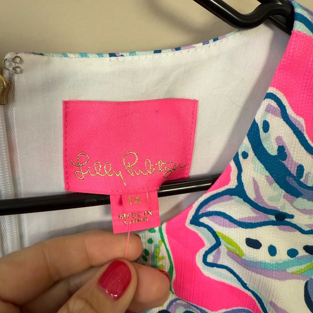 Lilly Pulitzer Women's Pink Floral Dress - Picture 7 of 7